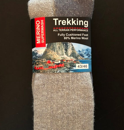 Norweger Merino Trekking Socken aus 80% Merinowolle in guter Qualität