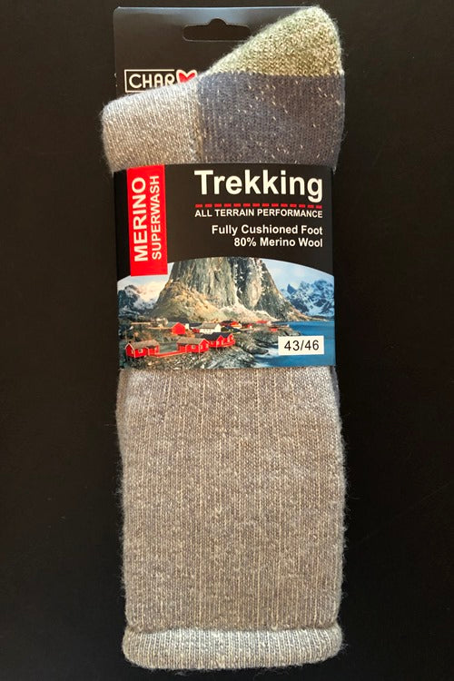 Norweger Merino Trekking Socken aus 80% Merinowolle in guter Qualität