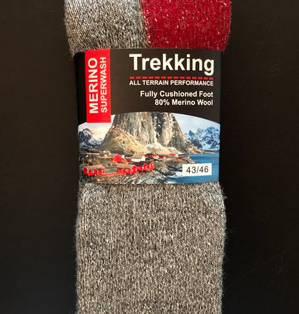 Norweger Merino Trekking Socken aus 80% Merinowolle in guter Qualität